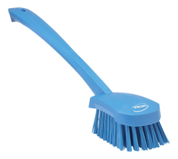 Vikan 15-3/4" Long Handle Stiff Washing Brush