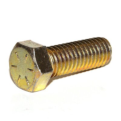 5/8" Yellow Zinc Grade 8 Hex Cap Screw