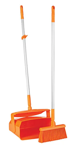 Vikan 14" Lobby Broom w/ 37" Handle & Dustpan Vikan 14" Lobby Broom w/ 37" Handle & Dustpan