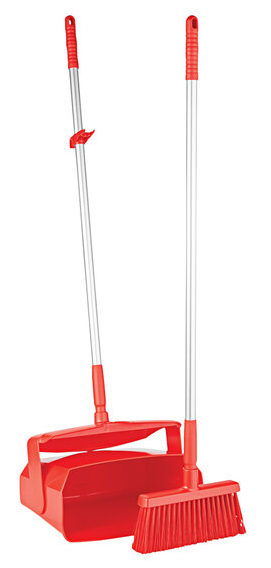 Vikan 14" Lobby Broom w/ 37" Handle & Dustpan Vikan 14" Lobby Broom w/ 37" Handle & Dustpan